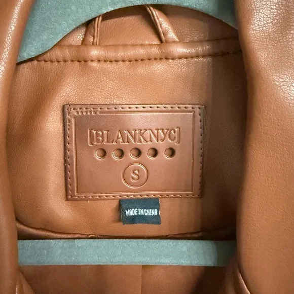 BLANKNYC Good Vibes Faux Leather Moto Jacket - Picture 4 of 4